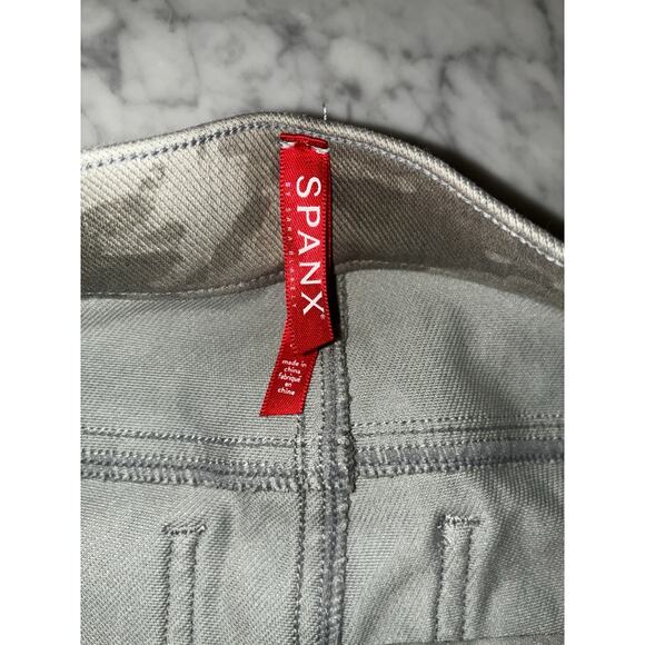 Spanx Womens Pants Small Gray Camo Stretch Skinny Jegging Slimming 19422 - Picture 9 of 9